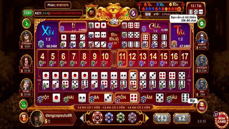 Ưu điểm nổi bật khi chơi Sicbo tại cổng game Sunwin