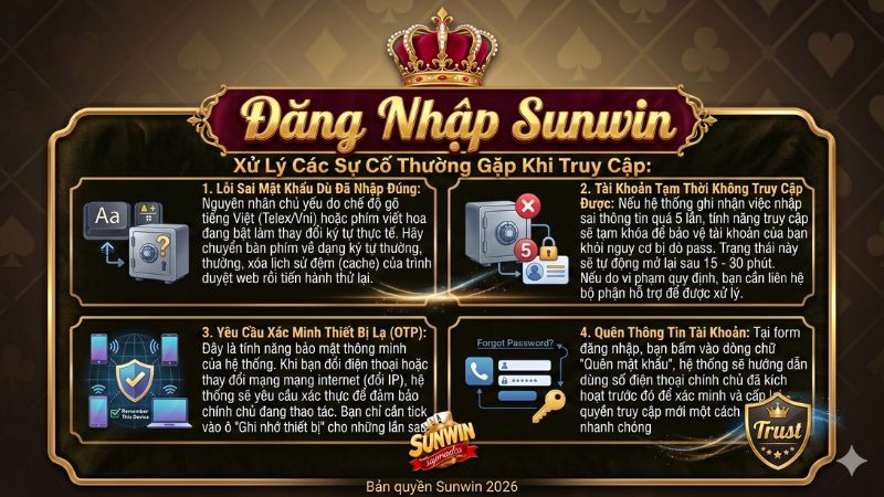 Bí kíp tránh bị khóa tài khoản Sunwin